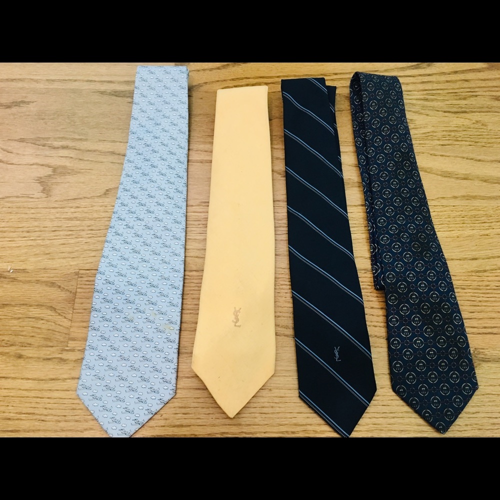 Hermès , Saint Laurent , and Vineyard Vines ties